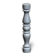 Памятники мраморные. Балясина (выс.800мм,, диаметр.130мм) (www.mramor-urala.ru)